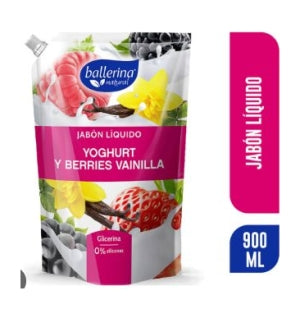 Jabón liquido Ballerina Yoghurt y Berries Vainilla 900Ml