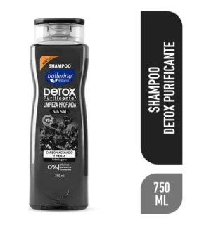 Shampoo Ballerina Detox Carbon Activado envase 750Ml