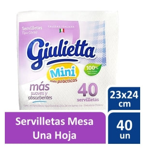 Servilleta Giulietta Blanca 40Und
