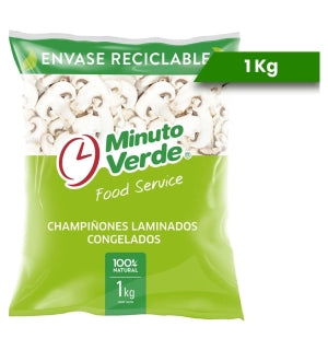 Champiñones Laminados Minuto Verde 1Kg