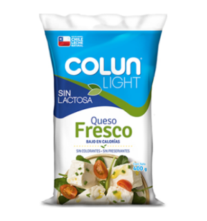 Queso Fresco Colun sin Lactosa 450Gr