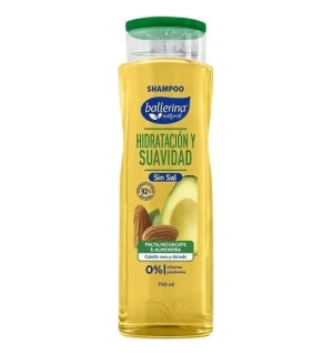 Shampoo Ballerina Hidratación y Suavidad envase 750Ml