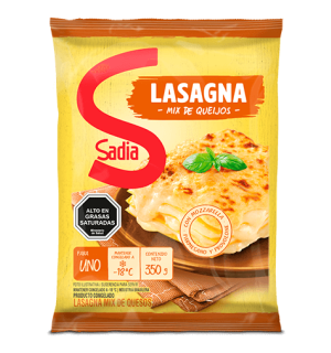 Lasagna Mix de Queso Sadia 350Gr