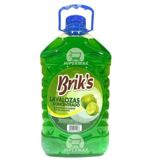 Lavaloza liquido Briks Verde Bidón 5Lts