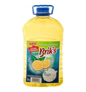 Lavaloza liquido Briks Amarillo Bidon 5Lts