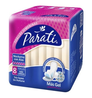 Toallas Sanitarias Para Ti Con Alas Nocturna 8Uni
