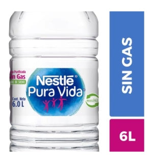 Agua Pura Vida Nestlé Bidón 6Lts x 4Uni