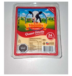 Queso Gauda Laminado La Vaquita 400Gr