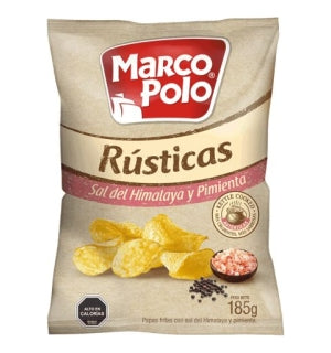 Papas Rusticas Sal del Himalaya y Pimienta Marco Polo 185gr
