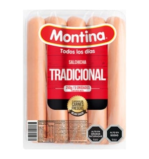 Salchichas Tradicional Montina 250Gr