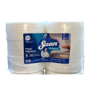 Papel Higienico Suan 250mts x 6 Rollos