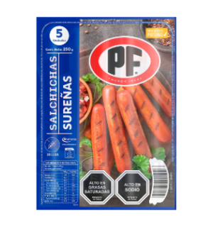 Salchichas Sureñas PF 250Gr