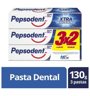 Crema Dental Pepsodent Whitening 130gr Pack 3Uni