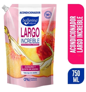 Acondicionador Ballerina Largo Increíble 750Ml