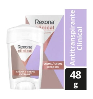 Desodorante Rexona Clinical Extra Dry Dama en barra 48Gr