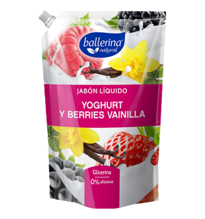 Jabón liquido Ballerina Yoghurt y Berries Vainilla 750Ml